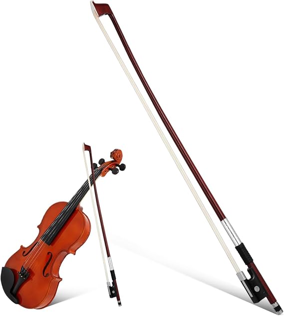 TOYANDONA Violin Bow Guitar Bow Wood Professional Replacement for Violin Bows Premium Violin Bow Made of Wood Balanced Violin Bow for Beginners