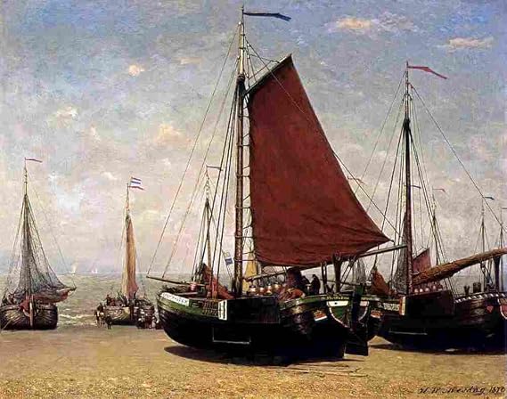 mes Bomschuit Prinses Sophie in Scheveningen Art Poster Print A4