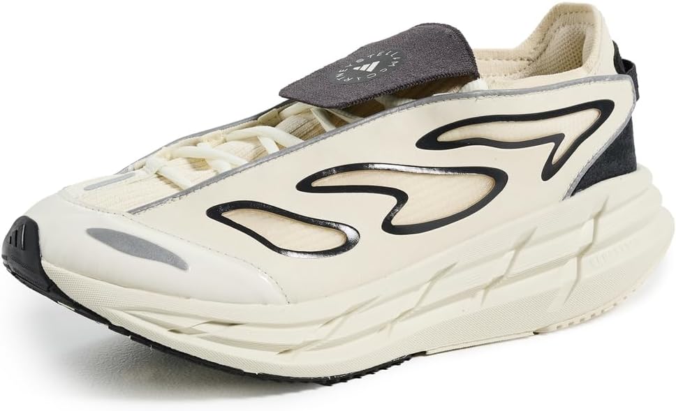 Stella McCartney adidas Women's Asmc Adistar Sneakers, Almond Milk SMC/Utility Black, 8.5 Medium US