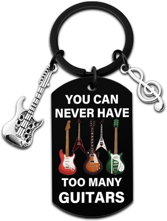 Guitar Gifts for Men Music Gift for Women Guitar Keychain
