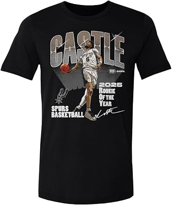 500 LEVEL Stephon Castle San Antonio Spurs 2025 Rookie of The Year Shirt