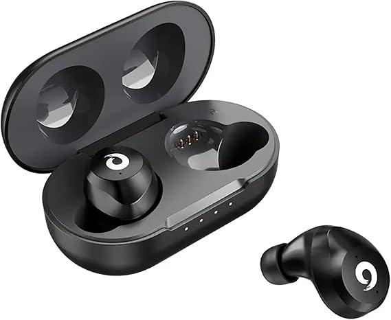 VOLT+ Hi-Fi Bluetooth Earbuds Compatible with Doogee Blade20 Play with IPX7 & 10W Wireless Charging Case/Extended Charging Pack for 24h Use of in Ear Headphones.