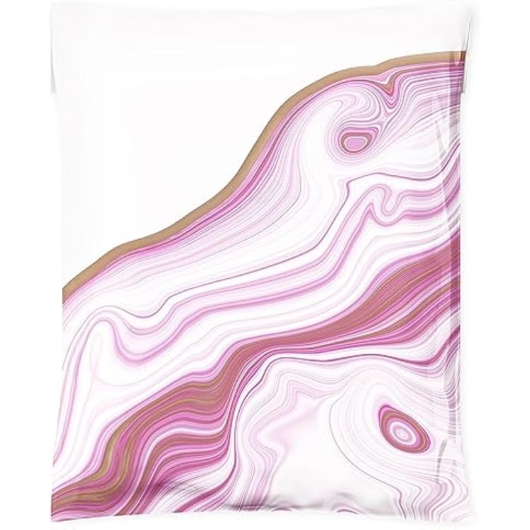 Madeful Large Poly Mailers 14.5 x 19 50 Pack Eco Friendly Packaging - Big Shipping Bags for Clothing - Cute Poly Mailer Envelopes for Small Business - Pink Agate