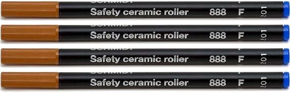4 Pack - Blue Fine Tip Schmidt 888 Rollerball Refill