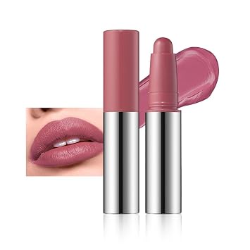 Matte Brown Lipstick Crayon Lip Makeup High Pigment, Non-Drying Velvet Lipstick For Women, Muted Nude Brown Lip Liner Pencil, Waterproof Long Lasting 02#