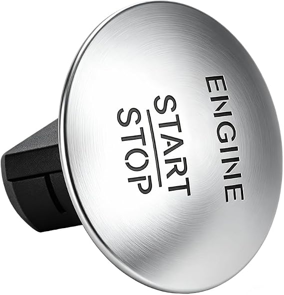 Keyless Push Start Button Go Start Stop Ignition Button Engine Ignition Switch 2215450714 Replacement for Mercedes-Benz CL550 GLK350 E350 S550 B180 C180 C200 E200 Infiniti QX30 Q30