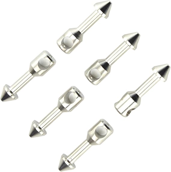 2/6Pcs Portable Fishing Tackle Spearfishing Insert Diver Speargun Band Diver Spearfishing Wishbone Stainless Steel