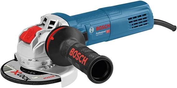 Bosch Professional GWX 9-115 S Palm Grinding Machine X-LOCK (900 W, Disc Diameter: 115 mm, 2,800-11,000 dev/min)
