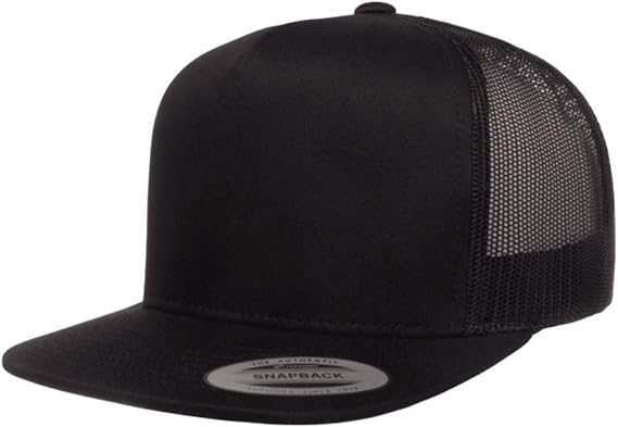 Flexfit Snapback Classic Trucker Hat 6006 (Black)