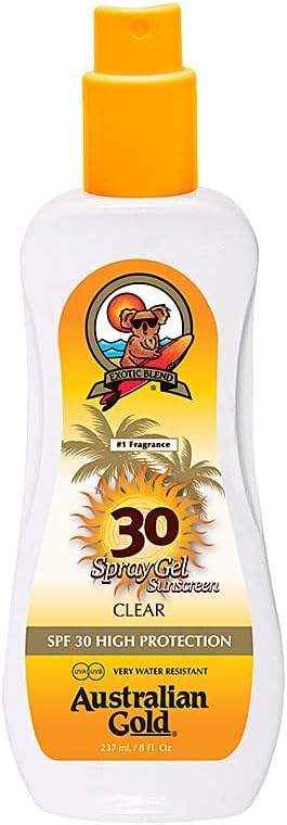 Australian Gold SPF 30 Plus High Protection Water Resistant Spray Gel 237ml
