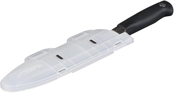 Victorinox BladeSafe Storage Case for 6-Inch to 8-Inch Kitchen Knife Blades | Durable dishwasher-safe plastic sheath protects edges in drawers and knife rolls. Ideal for travel and safe organization.
