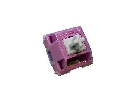 Hand Lubed/Filmed HMX Hibiscus 5-Pin MX Linear Switches for Custom Mechanical Keyboards (Hand Lubed and Filmed, 90 Switches)