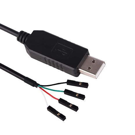 USB to TTL Serial 3.3V Adapter Cable TX RX Signal 4 Pin 0.1 inch Pitch Female Socket FT232RL Chip Windows 11 10 8 7 XP Vista
