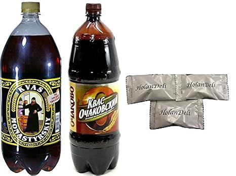 Variety Pack Ochakovskiy and Monastyrsky Kvas . Includes Our Exclusive HolanDeli Mints.