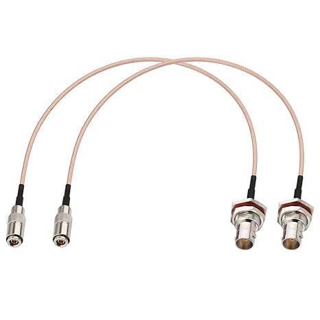 BINGFU DIN 1.0/2.3 Male to BNC Female 75 Ohm Video SDI Cable 12 inch 2-Pack for 3G HD SDI Video Recorder Camera Assist Monitor Audio Gateway Hub Broadcast Router Frame Synchronizer Sync Converter