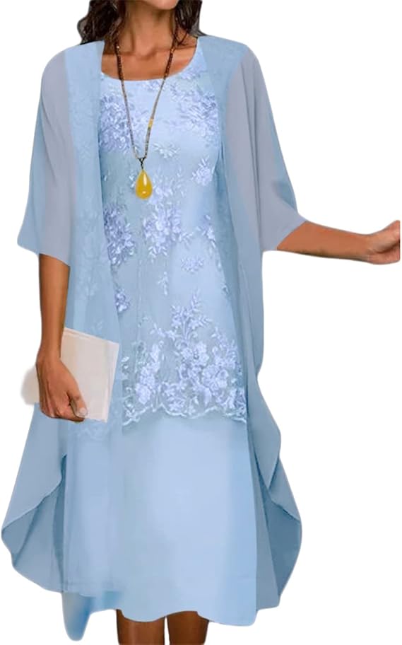 Two-Piece Women's Dress with Chiffon Shawl Cardigan Set - Summer Dress Women's Elegant Sleeveless Maxi Dress Flowers Print Long Vintage Dresses Festive Elegant Loose Casual Dress Party Dress