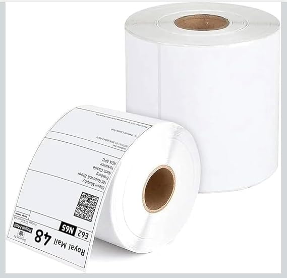 Direct Thermal Labels, 4" x 6" (100mm x 150mm), White, 500 Labels per Roll, for Zebra, Toshiba, Citizen, and Orion Printers (2 ROLLS-1000 Labels)