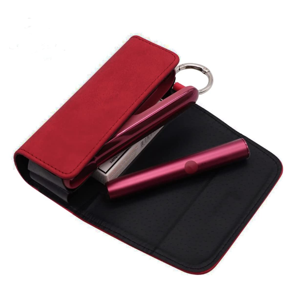 4 Colours] GC Case Compatible with IQOS Iluma or Orginals Duo 3.0 Accessories  Terea or Heets Sticks Set Red