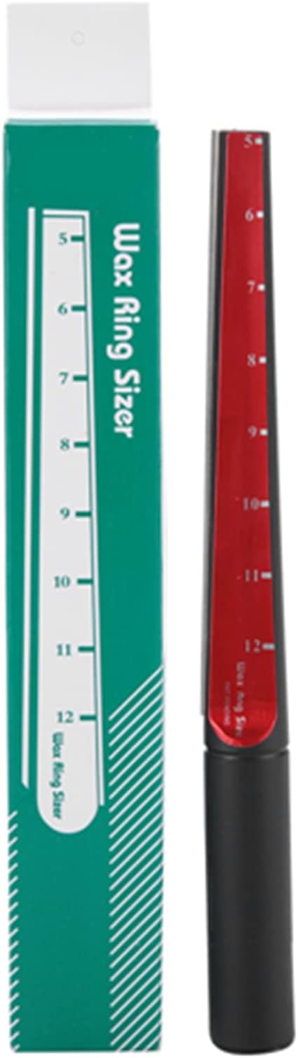 Wax Sizer Mandrel Tool for Makers, Wax Sizer, Lost Wax Caring for Makers, Plastic Stainless Steel Black and Red 1 Wax Sizer