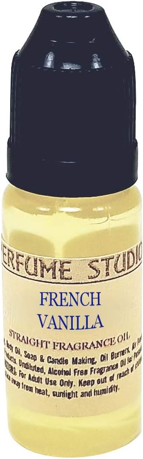 Vanilla Fragrance Oil for Soap Making, Candle Making, Perfume Making, Oil Burners, Air Fresheners, Body Mists, Incense, Hair & Skincare Products. Pure Parfum; 12ml French Vanilla