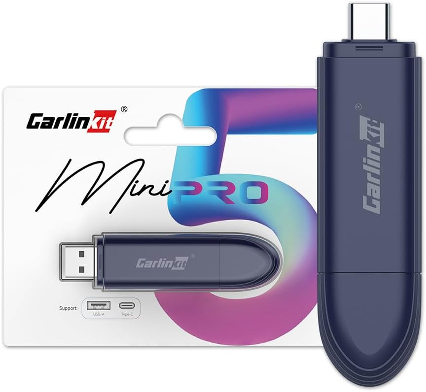 Carlinkit OEM Wired CarPlay and OEM Wired Mini SE Pro Wireless Adapter for Android Auto, Compatible with iOS 10 and Android 10 and Above, Quick Connect, No Delay - Dark Blue