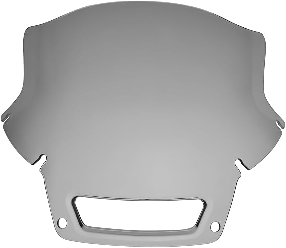 FATECIM 9" Windshield Windscreen Air Deflector for Harley 2022-2024 Low Rider ST El Diablo FXRST FXLRST (Smoke)