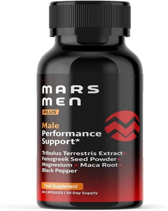Mars Men Plus - MarsMen Plus Supplement Natural Support Capsules, MarsMen Plus Vitamin Advanced Formula, Mars Man Plus Premium Multivitamin Overall Health Wellness - 60 Capsules