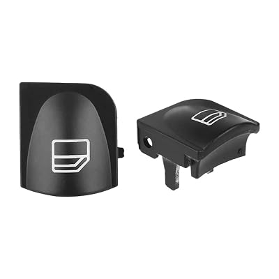 Window Switch Button Covers Fit for Benz W203 W208 C CLK Class Front LeftRight Window Switch Repair Button Caps