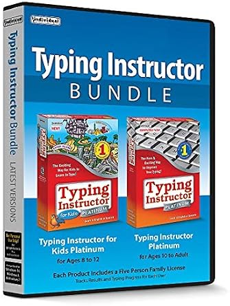 Typing Instructor Bundle - Includes Two Software Programs for Kids & Adults to Learn to Touch Type - CD/PC