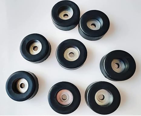 1-1/2 Rubber Bumper with Embedded Steel Washer 8PCS