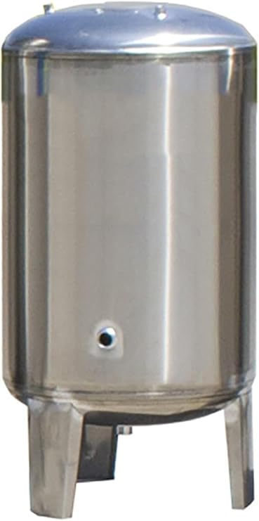 Well Pump Pressure Tank, Stainless Steel Water Pressure Tank, Vertical Pressure Tank for Water System/Well Pump Pressurization(Size:(135x50cm/53x19in) 250L/66Gal)