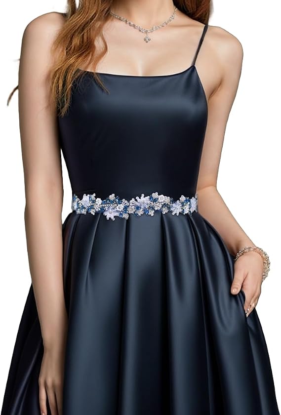 Rhinestone Wedding Bridal Belt for Women Formal Dress