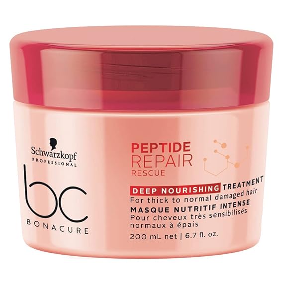 Schwarzkopf BC Bonacure Peptide Repair Rescue Treatment, Clear, 6.7 Fl Oz