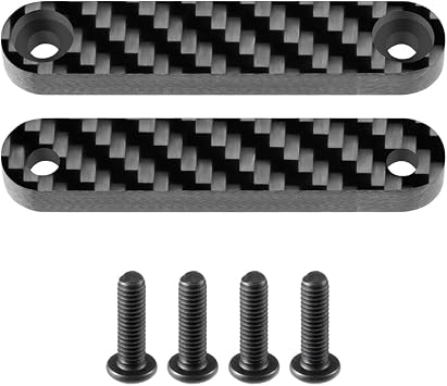 MORLORDY 2Pcs RC Car Carbon Fiber Roof Rails for Arrma 1/8 Infraction BLX 3S Upgrade Parts