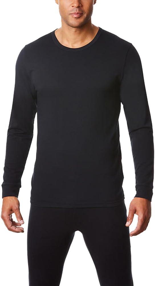 32 DEGREES Men's Heat Performance Mesh Baselayer Tee- Black