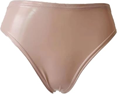Womens Shiny High Waist Thongs Briefs Ballet Dance Underwear Stretch Booty Shorts