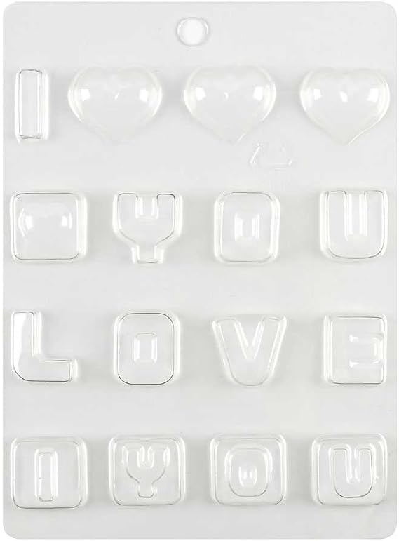 2 PCS Chocolate Candy Making Molds Baby Shower B003 LOVE YOU Fondant Easter Egg Jelly Baking Wedding