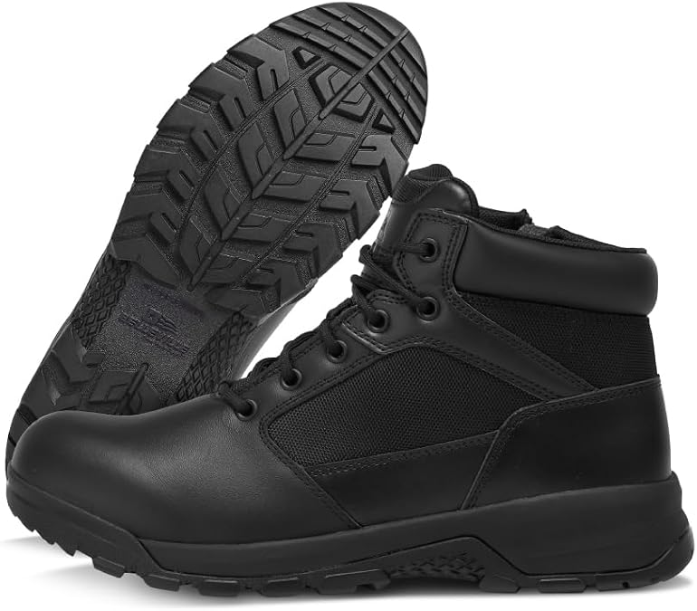 Belleville BV915Z Tactical Boots for Men, Slip Resistant Outsole, Side Zip