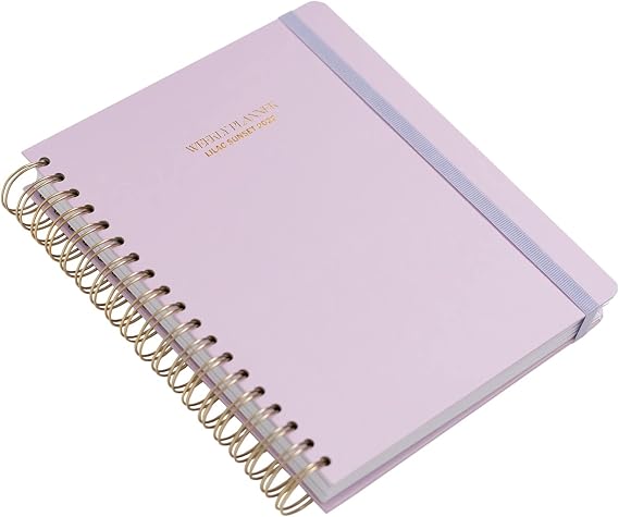 Kokonote Official Lilac Sunset 2022 Week To View Diary - 2022 Weekly Planner - A5 Planner With Stickers and Pocket - 2022 Diary