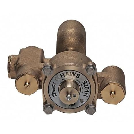 Haws 9201H Lead-Free Emergency Thermostatic Valve, 31 gpm Flow Rate