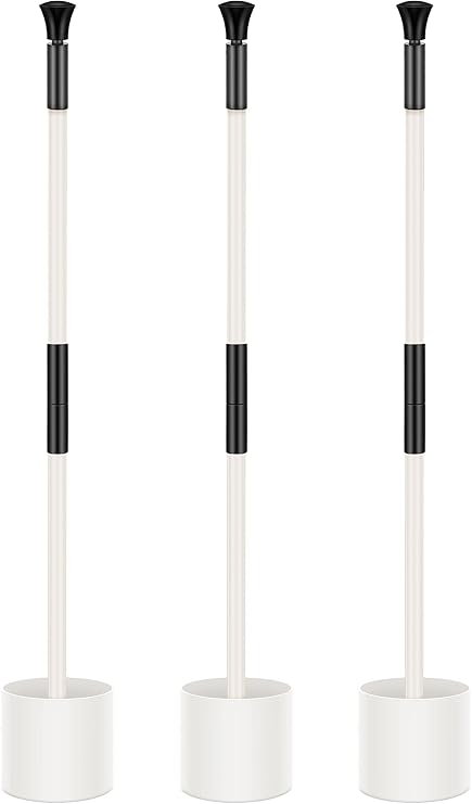 Pelopy Set of 3 Golf Flagsticks Golf Putting Green Flagstick Flag Stick for Yard Portable Fiberglass 2-Section for Chipping Greens Practice Course Backyard Indoor Outdoors, 2.4 Feet