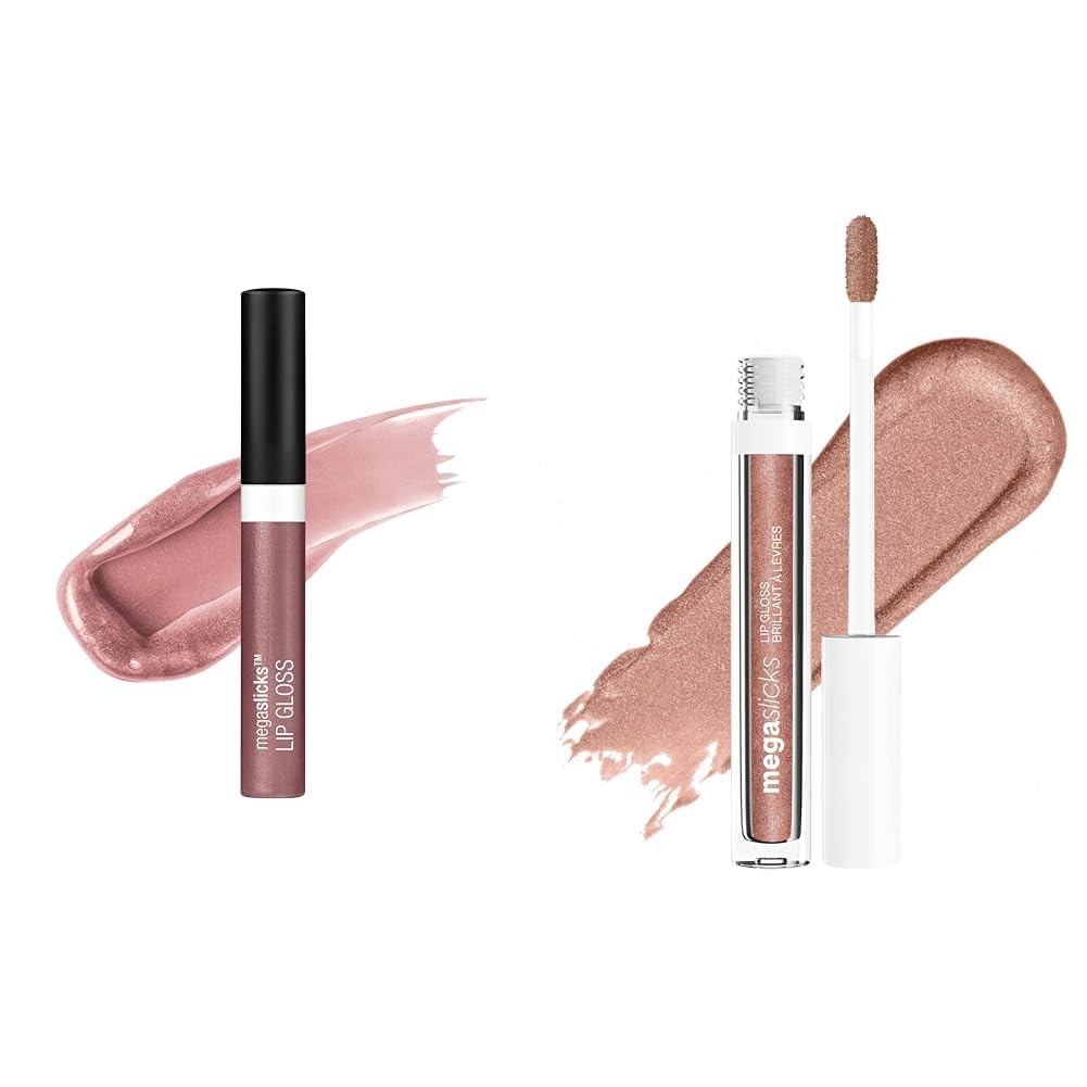 wet n wild Lip Gloss MegaSlicks Bronze Berry High Glossy Lip Makeup Bundle