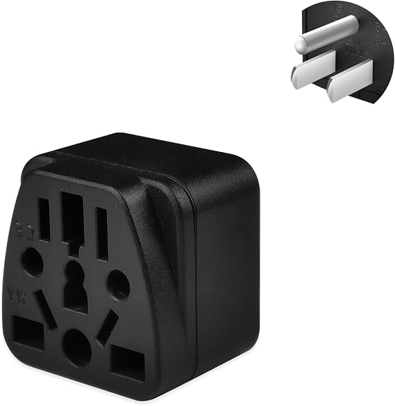 1 Pack EU to US Plug Adapter, Europe to US Plug Adapter
