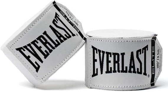 Everlast Elite Professional Hand Wraps, P00003324-180-Inch, Elite White
