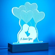 ZEEYUAN Gifts for Valentine's Day Anniversary Valentines 7-Colors Night Light Gift for Girlfriend Birthday Gifts for Wife Couples Husband I Love You