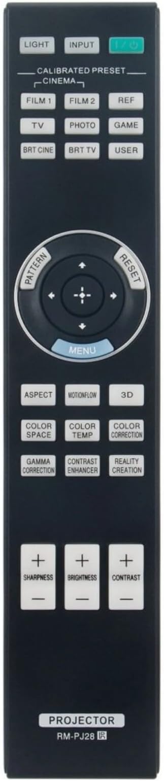 RM-PJ28 Projector Remote Control for Sony Projector in Living Rooms or Rooms, No Programming or Pairing Needed, Replacement Remote Compatible Models VPL-HW45 VPL-VZ1000 VPL-XW5000ES VPL-VW295ES
