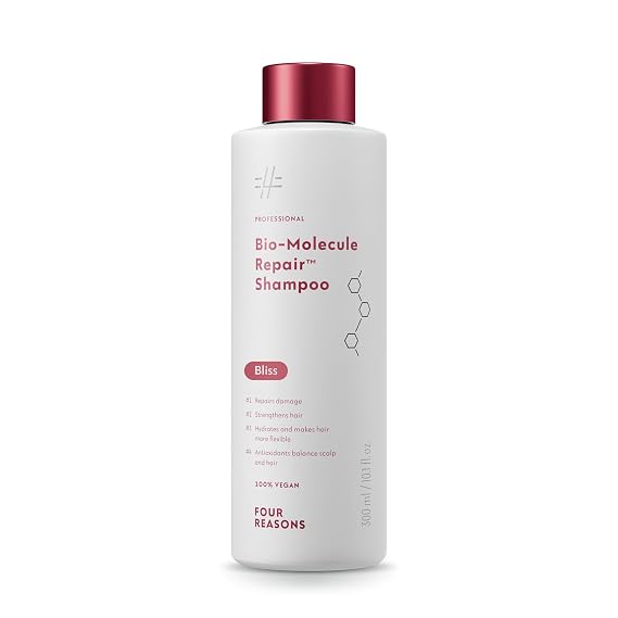 FOUR REASONS Bio-Molecule Repair Shampoo Sulfate-Free Bond Repair Shampoo for Damaged and Dry Hair Strengthens Hair and Restores Moisture Balance Bliss