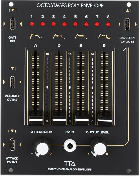 Tiptop Audio Octostages Poly Envelope 8-voice Eurorack Module