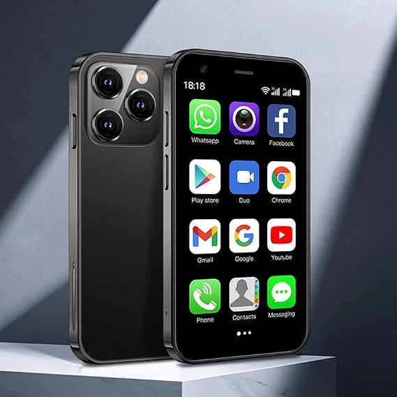 Mini Phone,Mini Smartphone 3.0" HD Screen, 2GB RAM + 16GB ROM,Face ID,Tiny,Compact WIFI Backup Mobile Phones for Kids World's Smallest