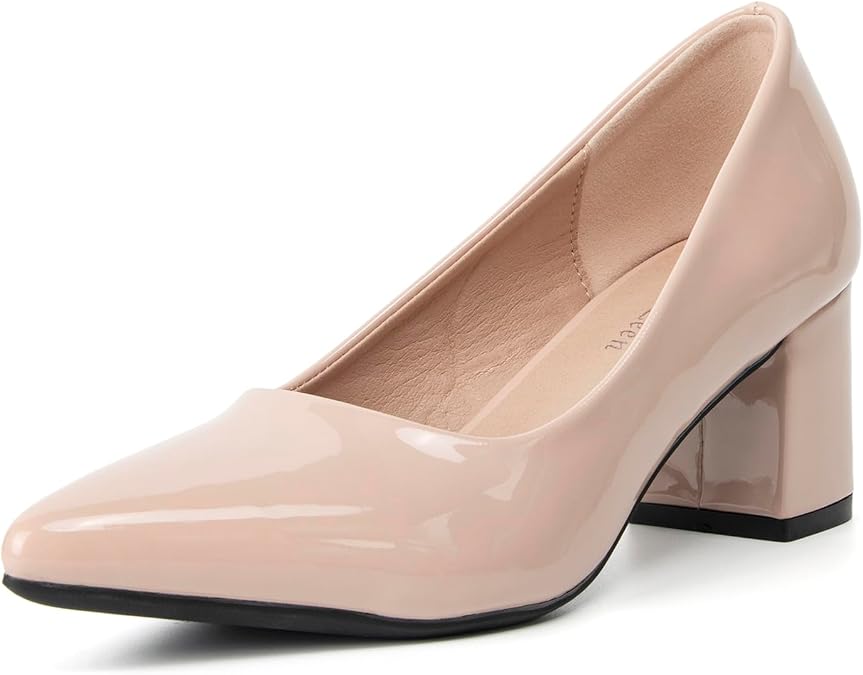 Work Office Formal Pumps for Women Comfy 2 Inch Low Block Heels